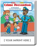 CS0180 Crime Prevention Coloring and Activity Book with Custom Imprint